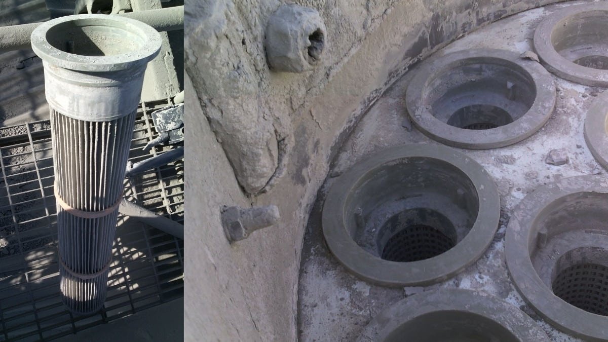 Colector de polvo y cartuchos